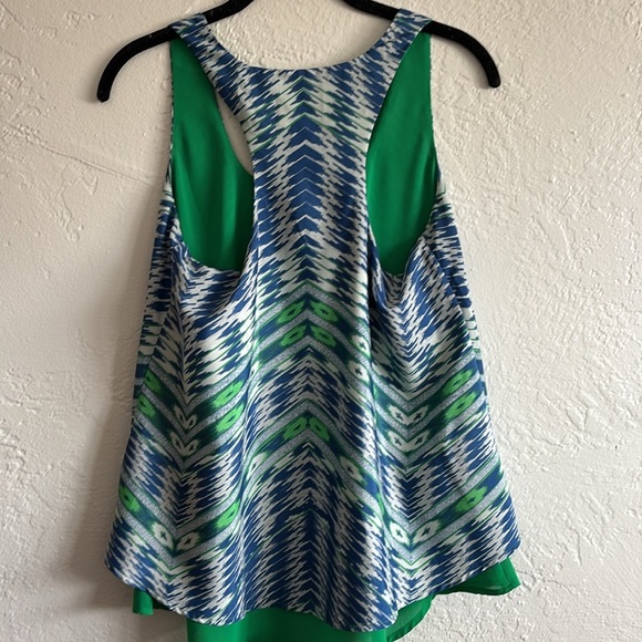 Anthropologie Maeve Ikat layered racerback flowy tank top Small - Picture 6 of 6